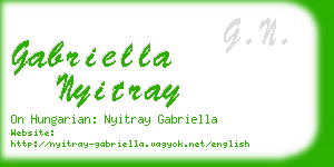 gabriella nyitray business card